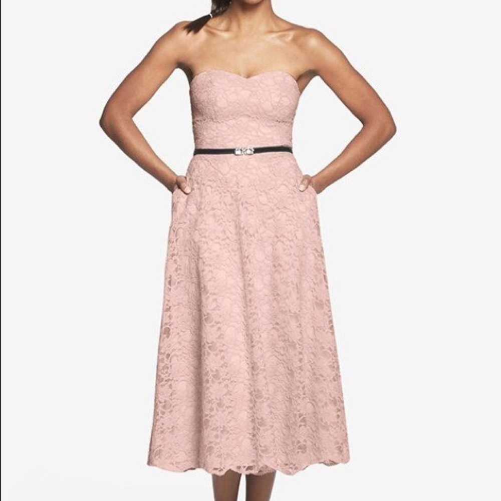Bridesmaid Dress// pink lace